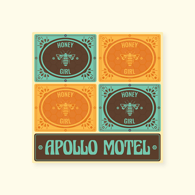 Apollo Motel Album Art design graphic design illustration vector