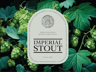 Imperial Stout Label design graphic design label
