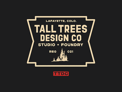 Tall Trees Design Co badge branding colorado font foundry illustration lettering logo