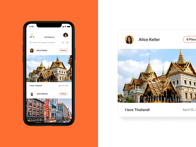 Travel App app concept design travel ui
