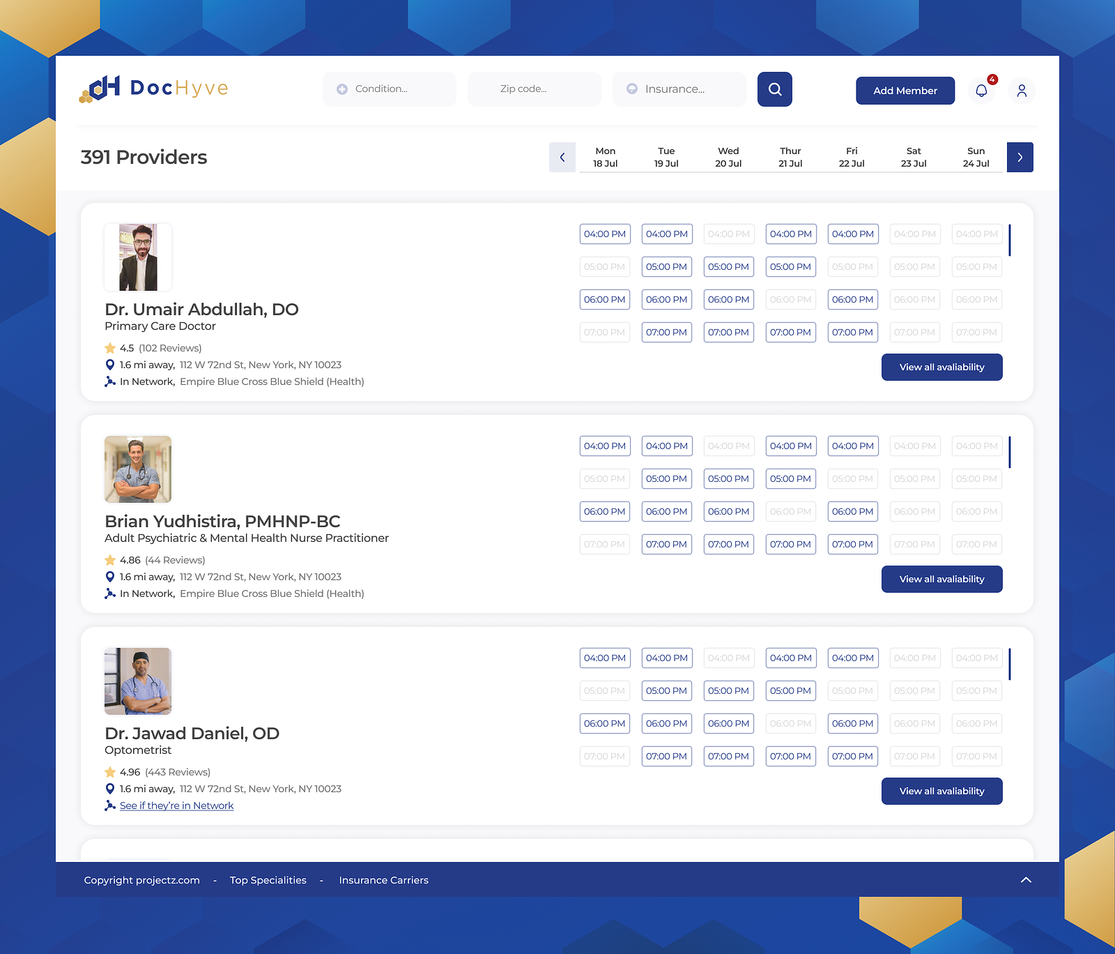 DocHyve app graphic design typography ui ux