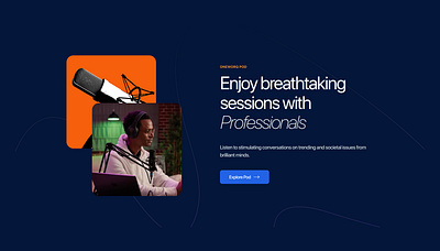 Pods - Ongoing project design poscast product design section ui ui design ux design web design