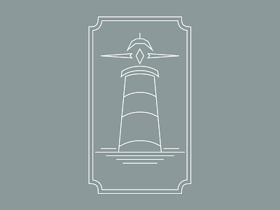 Lighthouse Luxury Icon Illustration badge branding branding design cape palliser cartouche graphic design icon iconography illustration light rays lighthouse line art line drawing logo luxury icon new zealand ray of light vector