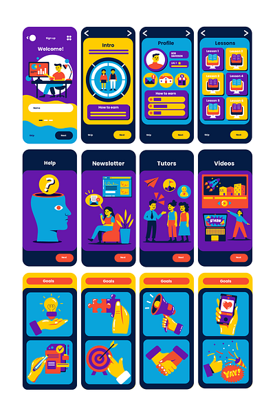 App Design 2d vector app design branding design graphic design illustration social media vector