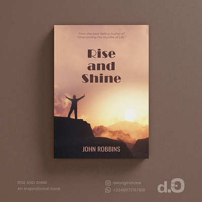 Rise and Shine - An inspirational book book cover design graphic design inspirational book