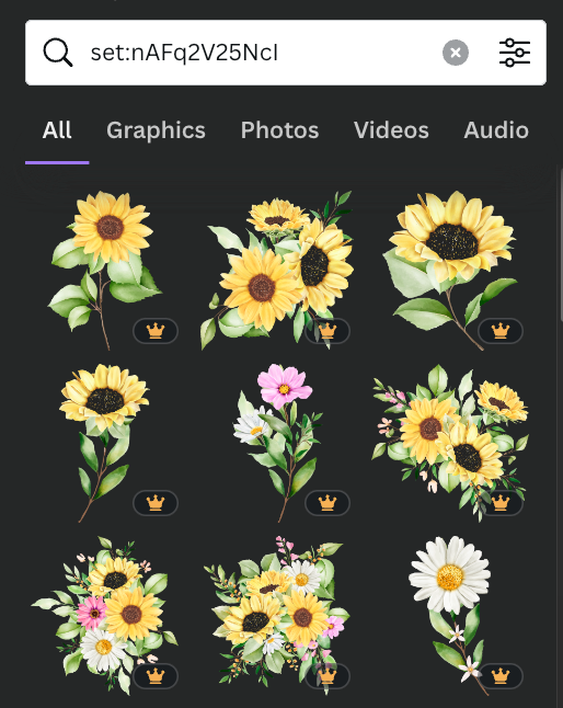 Floral summer branches and wreath collection elements illustrati graphic