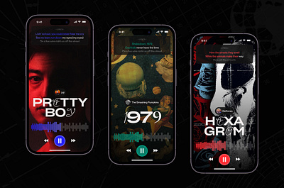 Music App – Mobile Concept app deftones graphic design joji mobile mobile design music the smashing pumpkins ui ux ui