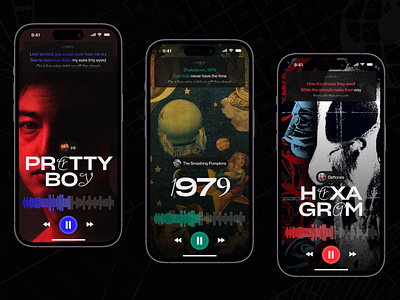 Music App – Mobile Concept app deftones graphic design joji mobile mobile design music the smashing pumpkins ui ux ui