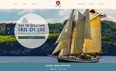 Schooner Tree of Life - web design branding design ui ux