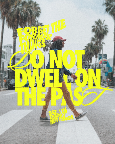 Do not dwell on the past | Christian Poster creative