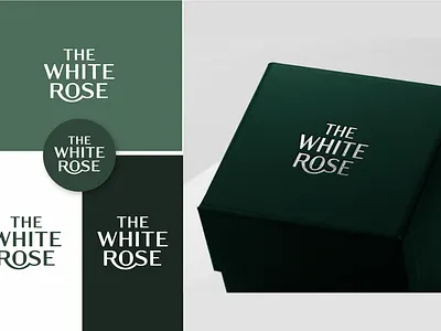 The White Rose branding clothing creative creative design design fabric graphic design green illustrator logo logodesign premium presentation relaxing rose white