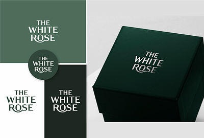 The White Rose branding clothing creative creative design design fabric graphic design green illustrator logo logodesign premium presentation relaxing rose white