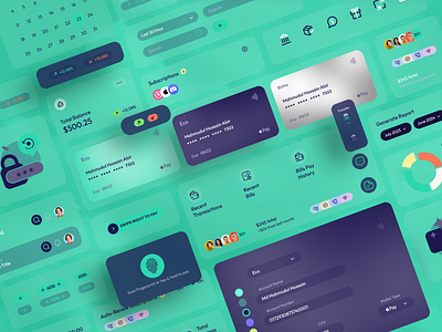 Eco Banking App UI Kit Freebie 2023 analytic app banking bootstrap data visualization design design system figma finance free ui kit freebie media minimal mobile ui ui kit ux wallet web