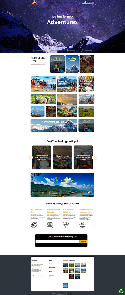 Travel & Tourist Website made by wix branding design landing page tour travel ui user experience user interface ux website wix