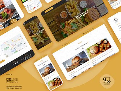 Fast Food Restaurant Website Design – 9PM Burger burger css elementor elementor pro fast food html local business multi lingual restaurant small business website smb ui web design web development website website design wordpress