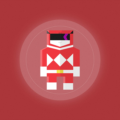 Red Ranger Loop 2023 animation cylinder graphic design loop motion motion graphics power ranger red smooth spin spinning vector