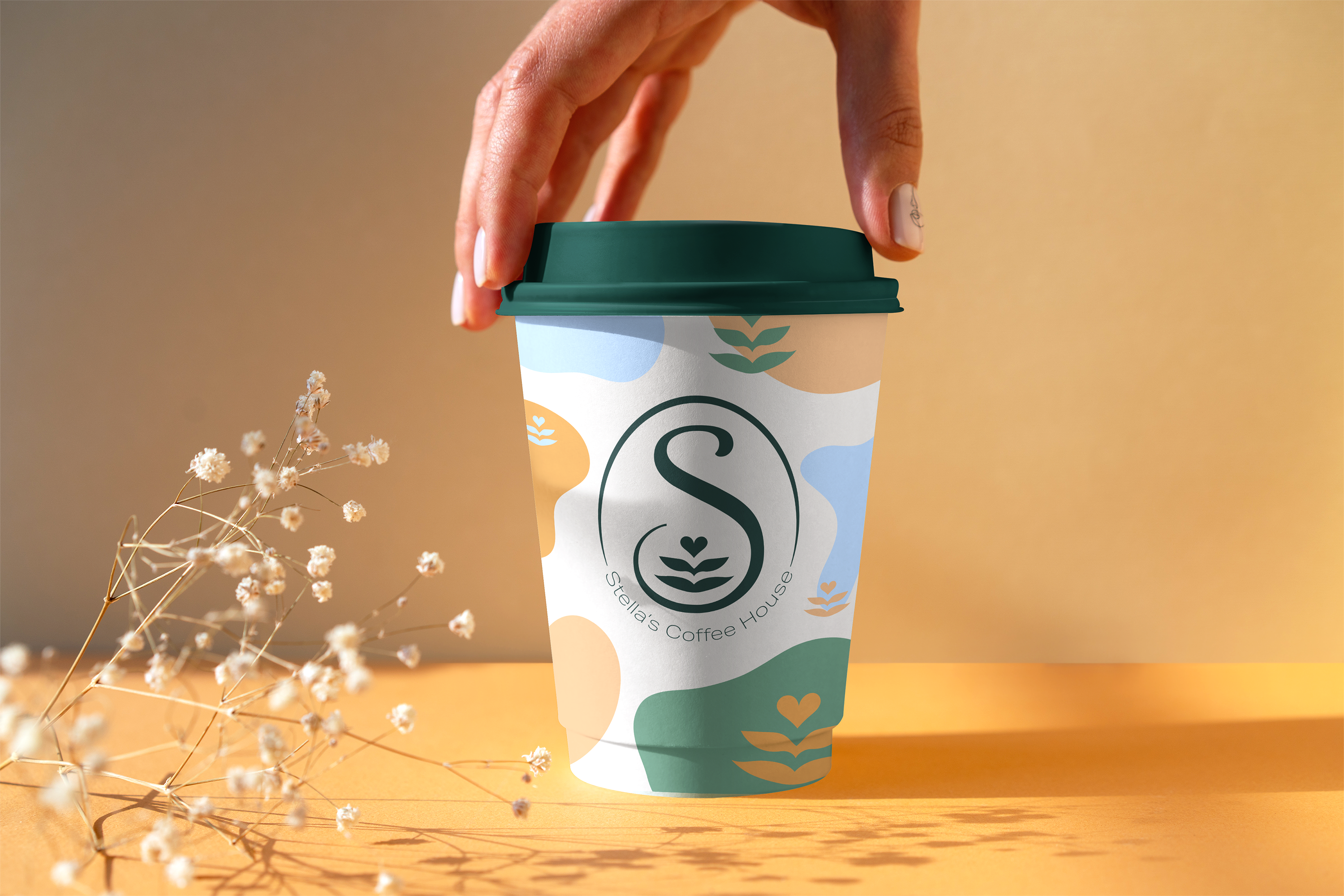 Branding for Stella's Coffee House adobe beverage brand design branding cafe card design coffee custom logo design graphic design icon illustration logo logo suite logomark packaging design social media vector visual identity wordmark