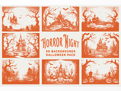 Horror Night Backgrounds witch