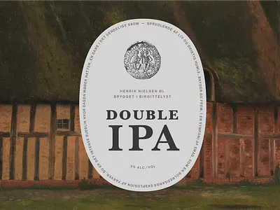Double IPA Label beer design label design