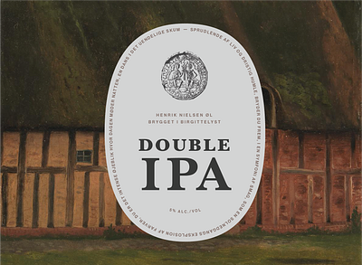 Double IPA Label beer design label design