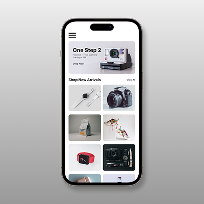 E-commerce app on iOS design ui ux web design