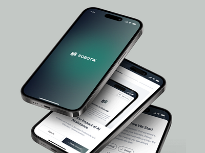 Robotik ai app chatgpt design minimal ui ui design ux