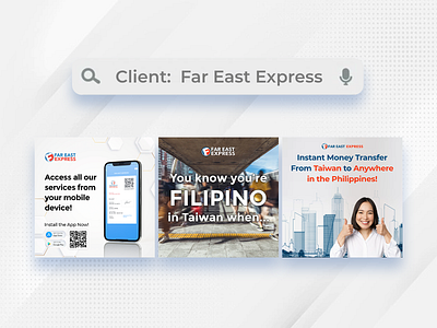 Square Graphics for Far East Express [2021-2023] ads advertisement advertising design graphic graphic design graphics marketing money transfer remittance social media social media post