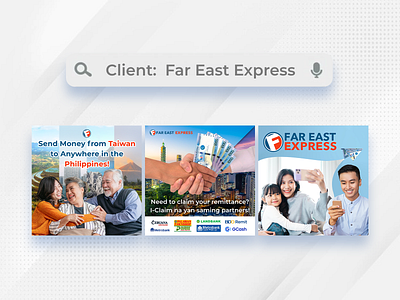 Square Graphics for Far East Express [2021-2023] ads advertisement advertising design graphic graphic design graphics marketing money transfer remittance social media social media post