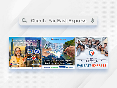 Square Graphics for Far East Express [2021-2023] ads advertisement advertising design graphic graphic design graphics marketing money transfer remittance social media social media post