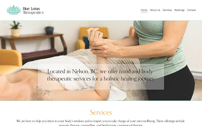 Massage Therapy | Squarepace Web Design squarespace web design