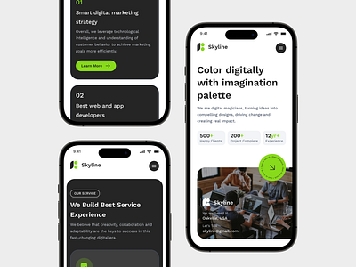 Skyline - Digital Agency Responsive agency landing page agency responsive company landing page company responsive company website creative creative digital agency digital digital agency digital agency landing page digital agency responsive digital agency website modern landing page modern responsive profile company ui ux