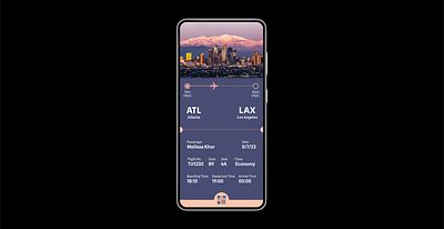 DailyUI: Challenge #024 024 android boarding pass boardingpass dailyui024 dailyuichallenge design figmadesign ui