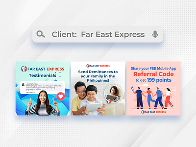 Square Graphics for Far East Express [2021-2023] ads advertisement advertising design graphic graphic design graphics marketing money transfer remittance social media social media post