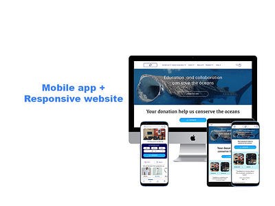 App + Responsive website adobexd app design prototype socialgood ui ux uxstudy webdesign