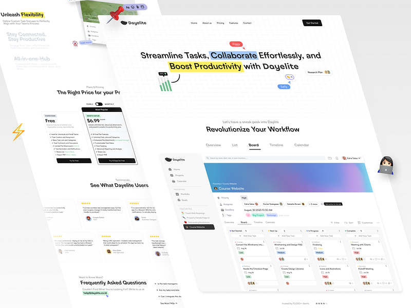 Task Management Website designs, themes, templates and downloadable ...
