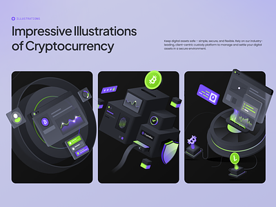 CryptoBlox Illustrations bitcoin crypto cryptocurrency design digital ethereum finance flat illustration isometric modern vector