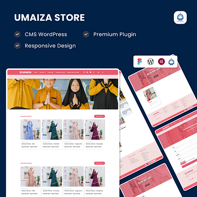 Project Elementor WordPress Design Website Umaiza Store elementor figma landing page ui web design wordpress