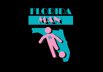 Messi Florida Man T-Shirt Design adobe illustrator design freelance designer graphic design illustration print design t shirt design typography vector