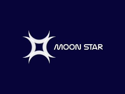 Moon star logo design brand identity creative logo design graphic design illustration logo logo design logo mark minimal logo modern logo moon star logo star logo unique logo