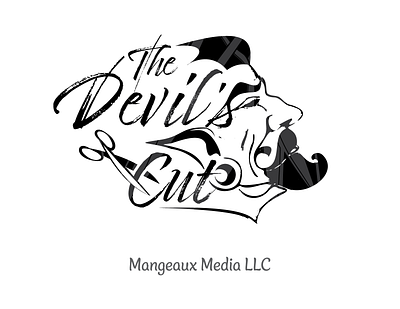 The Devil's Cut Logo graphic design illustration logo typography vector
