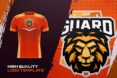 GUARD - E-Sports Logo Creator branding design esport game gaming graphic graphic design guard illustration lion lion gaming lion mascot logo logos sport templates