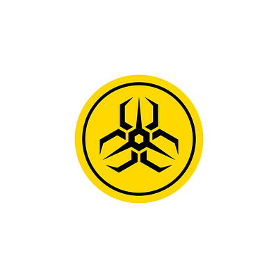 Artificial intelligence (AI) Hazard Symbol ai app branding hazard icon logo ui vector warning yellow