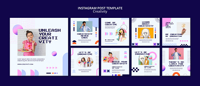 Instagram Post Templates branding design graphic design instagram ui