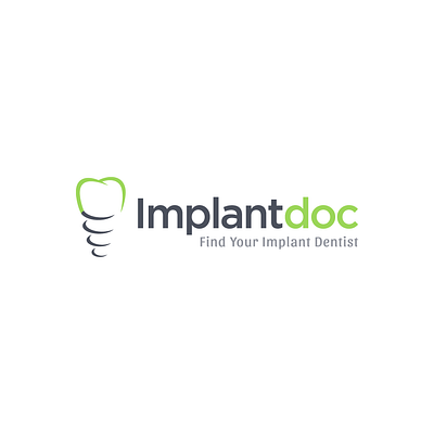New Logo for ImplantDoc branding dental dentist graphic design logo