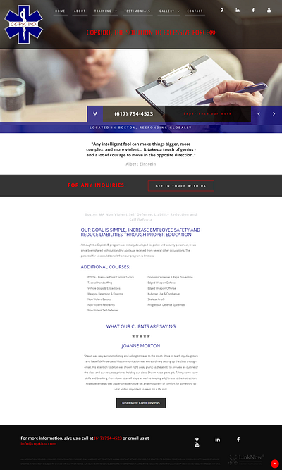 Training Website custom website design design ui website design