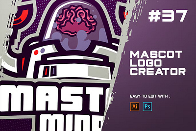 MASTER - E-Sports Logo Creator design esport game gaming graphic graphic design illustration logo logos mascot master robot sport templates