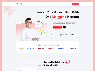 Quiety SEO Agency Landing Page affiliate agency agency website design digital agency digital marketing website insight landing agency landing page marketing agency marketing website revenue sales website design