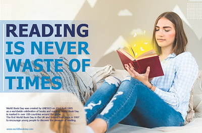 Book Reading Campaign graphic design