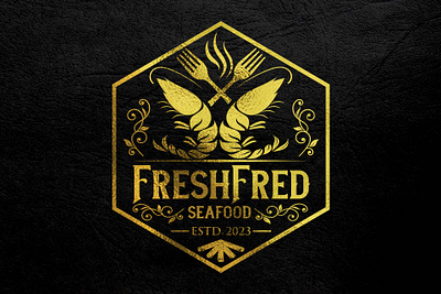 Sea food logo design branding design graphic design illustration logo logo designer logo maker typography vector