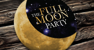 The Full Moon Party art direction branding graphic design typography